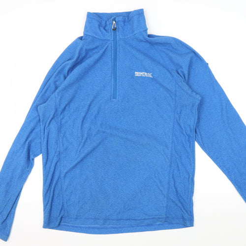 Regatta Men's Blue 1/2 Zip Sweatshirt L Outdoor Hiking