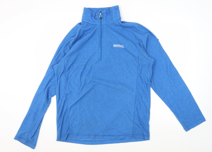 Regatta Men's Blue 1/2 Zip Sweatshirt L Outdoor Hiking