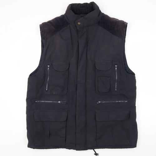 Outdoor Sportswear Men's Black L Waistcoat with Pockets