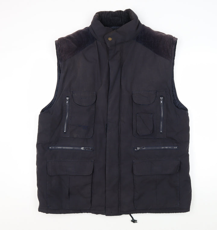 Outdoor Sportswear Men's Black L Waistcoat with Pockets
