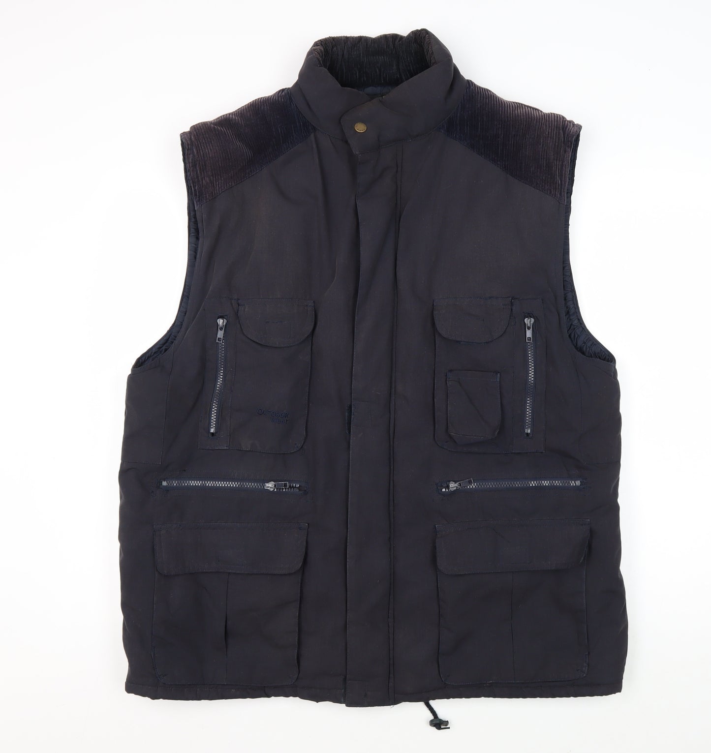 Outdoor Sportswear Men's Black L Waistcoat with Pockets
