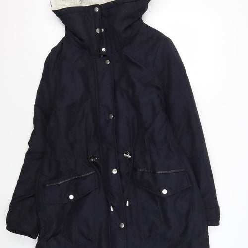 Dorothy Perkins Women's Black Parka Jacket Size 12