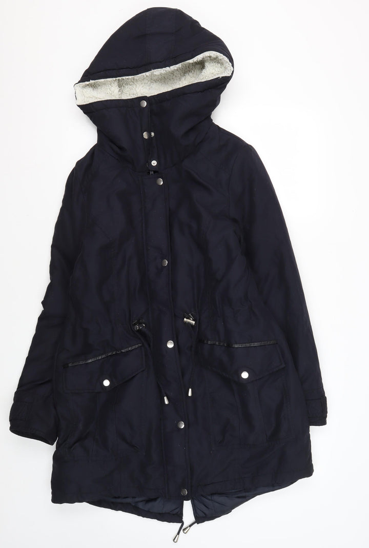 Dorothy Perkins Women's Black Parka Jacket Size 12