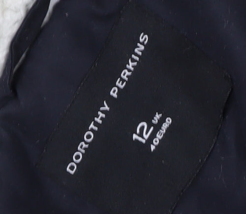 Dorothy Perkins Women's Black Parka Jacket Size 12