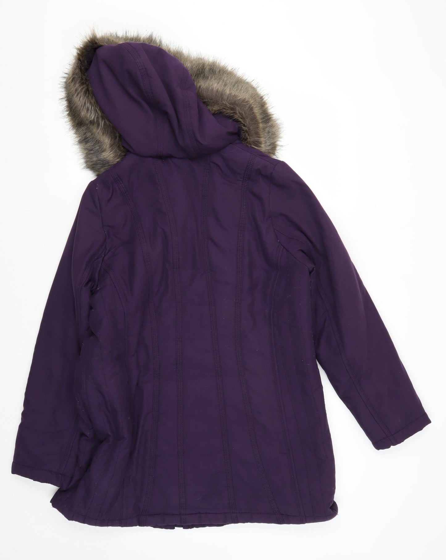 Marks and Spencer Purple Women's Parka Coat UK 14