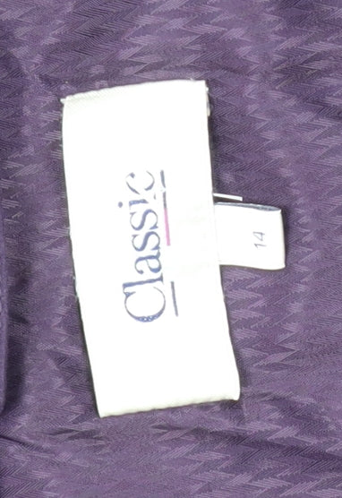 Marks and Spencer Purple Women's Parka Coat UK 14