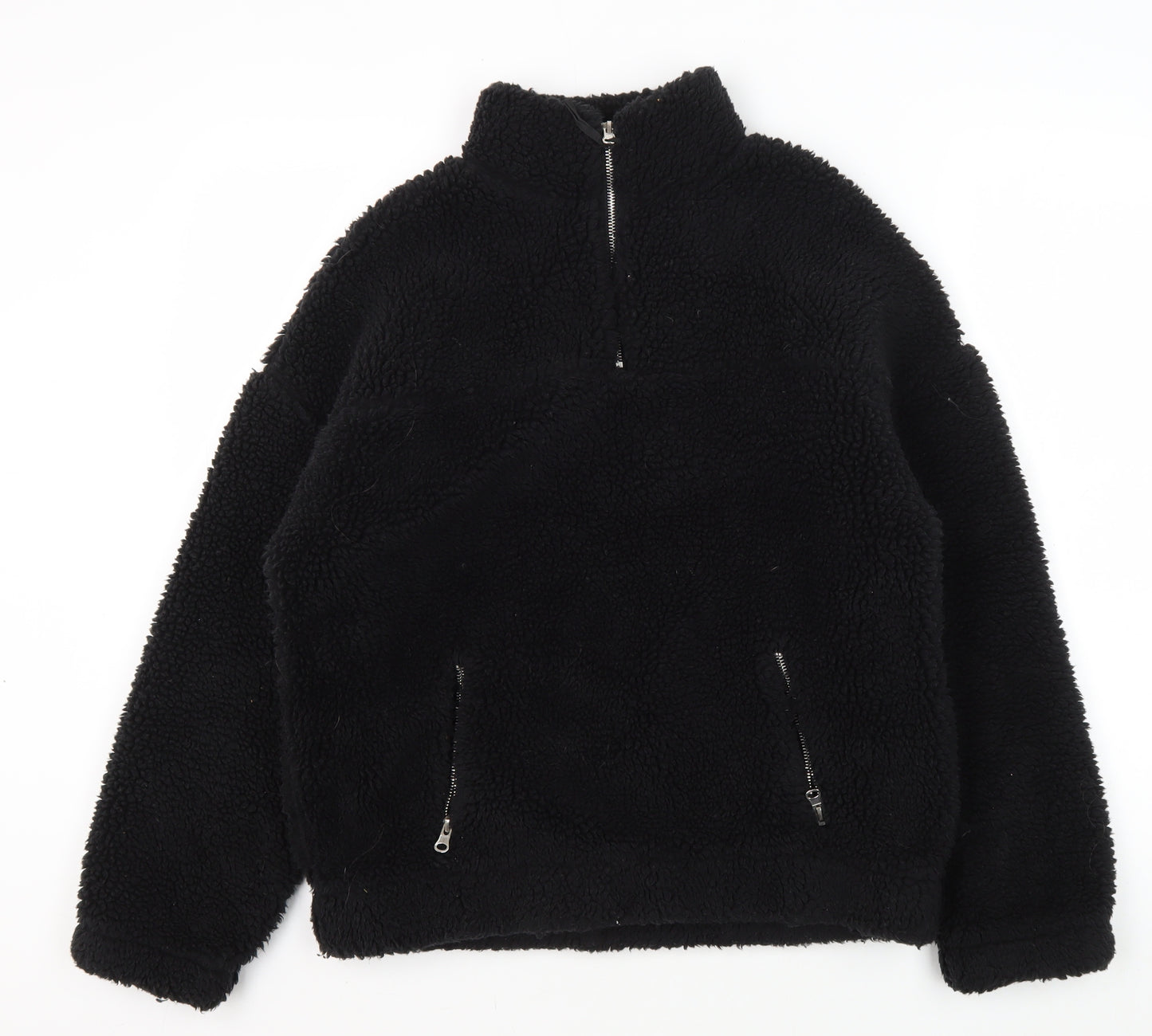 New Look Women's Black Fleece Sweatshirt, Size S