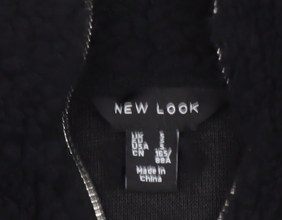 New Look Women's Black Fleece Sweatshirt, Size S