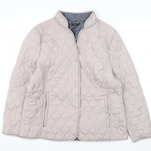 VIZ A VIZ Women's Beige Quilted Jacket Size 16