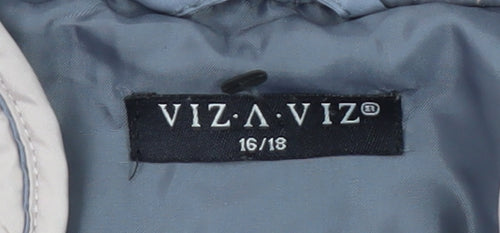 VIZ A VIZ Women's Beige Quilted Jacket Size 16