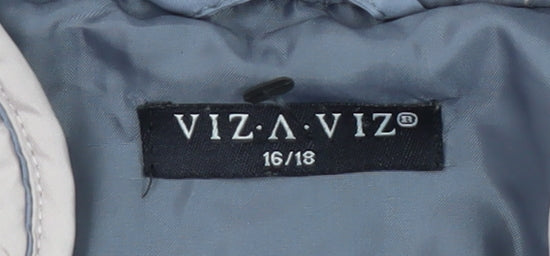 VIZ A VIZ Women's Beige Quilted Jacket Size 16