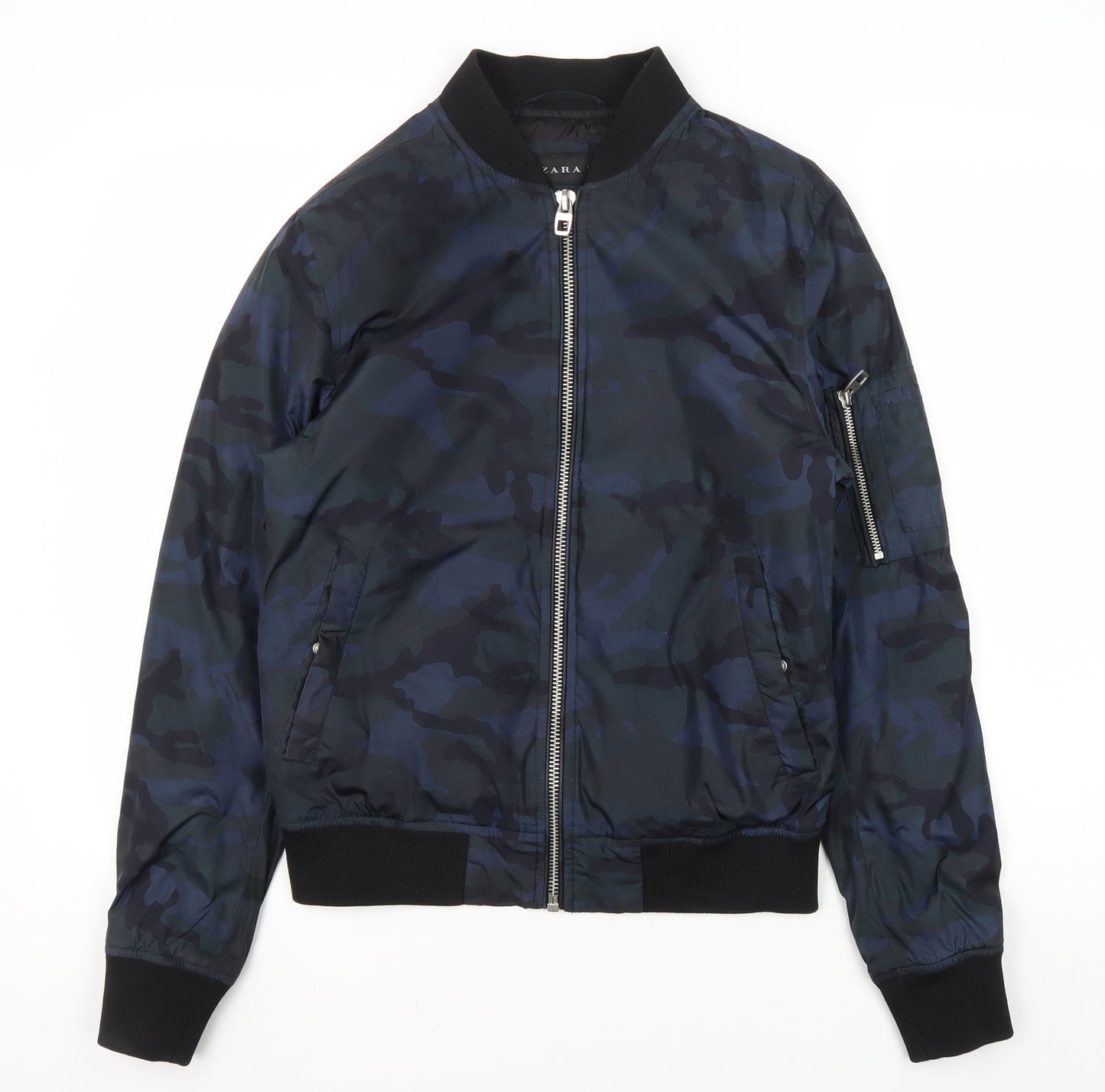 Zara Man Men's Camouflage Bomber Jacket S