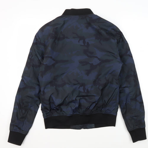 Zara Man Men's Camouflage Bomber Jacket S