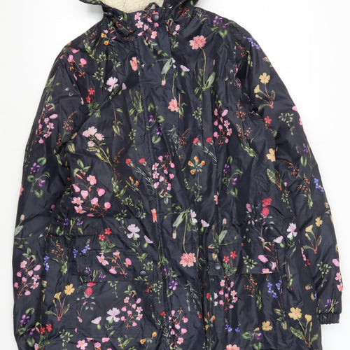 Cotton Traders Women's Floral Parka, Size 14, Hooded