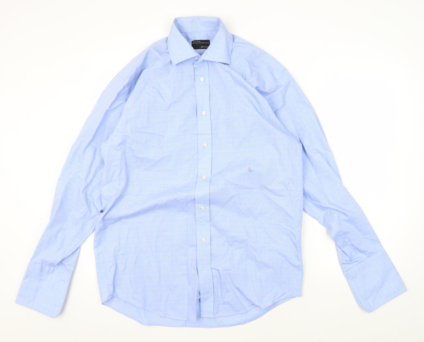 John Lewis Men's Blue Dress Shirt - Size 15