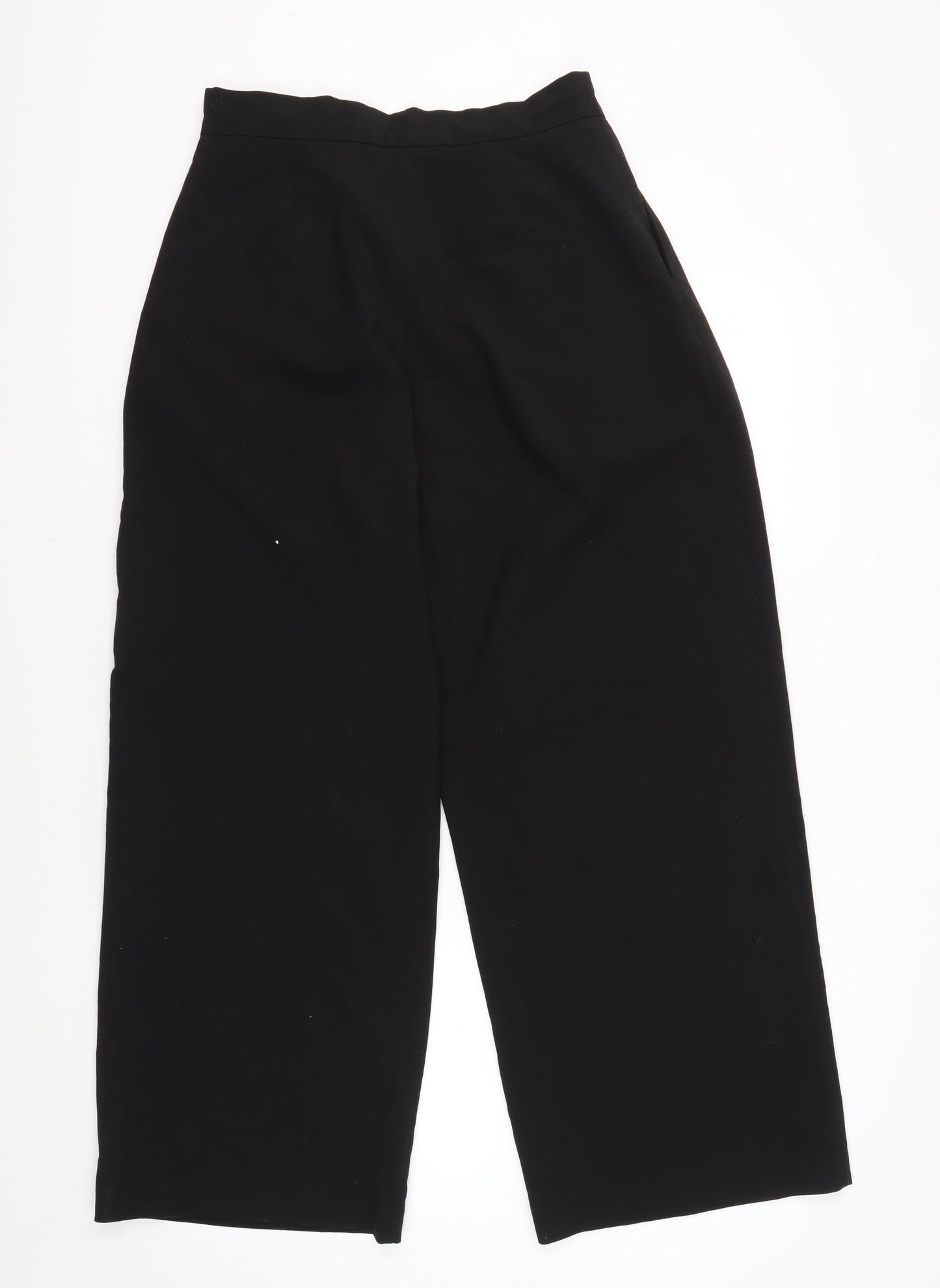 ASOS DESIGN Women's Black Wide-Leg Trousers, Size 10