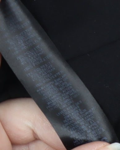 ASOS DESIGN Women's Black Wide-Leg Trousers, Size 10