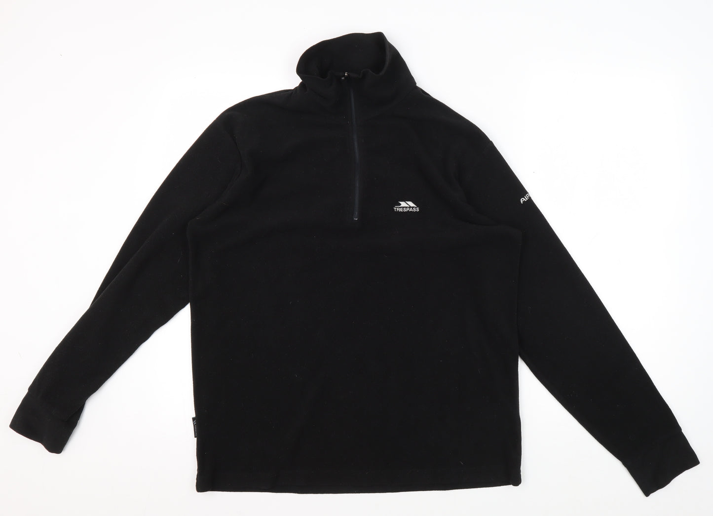 Trespass Men's Black Pullover Sweatshirt, S - Lightweight Fleece