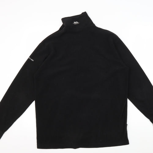 Trespass Men's Black Pullover Sweatshirt, S - Lightweight Fleece