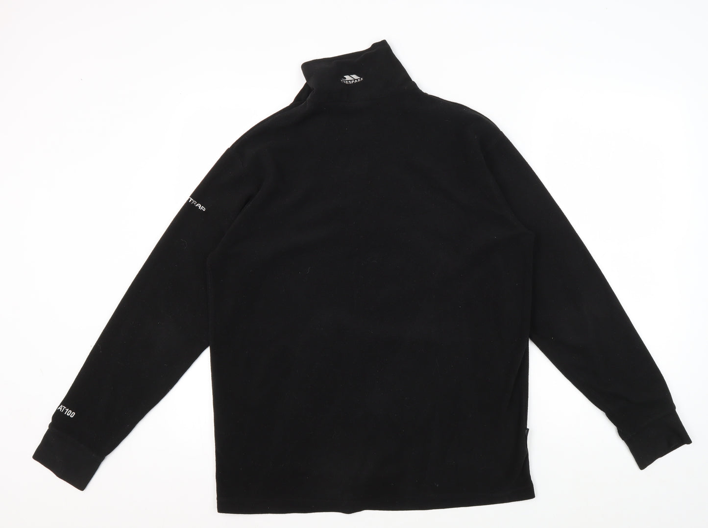 Trespass Men's Black Pullover Sweatshirt, S - Lightweight Fleece