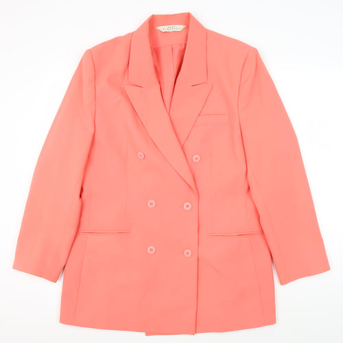 Modern Classics Women's Pink Double-Breasted Blazer