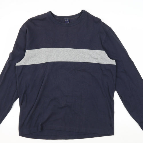 GAP Men's Blue Cotton Pullover Sweatshirt M