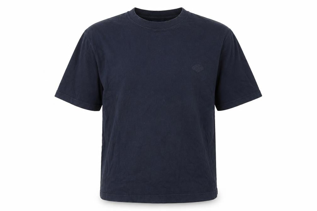 Front view of Lee Cooper Men's Blue Medium Crew Neck T-Shirt