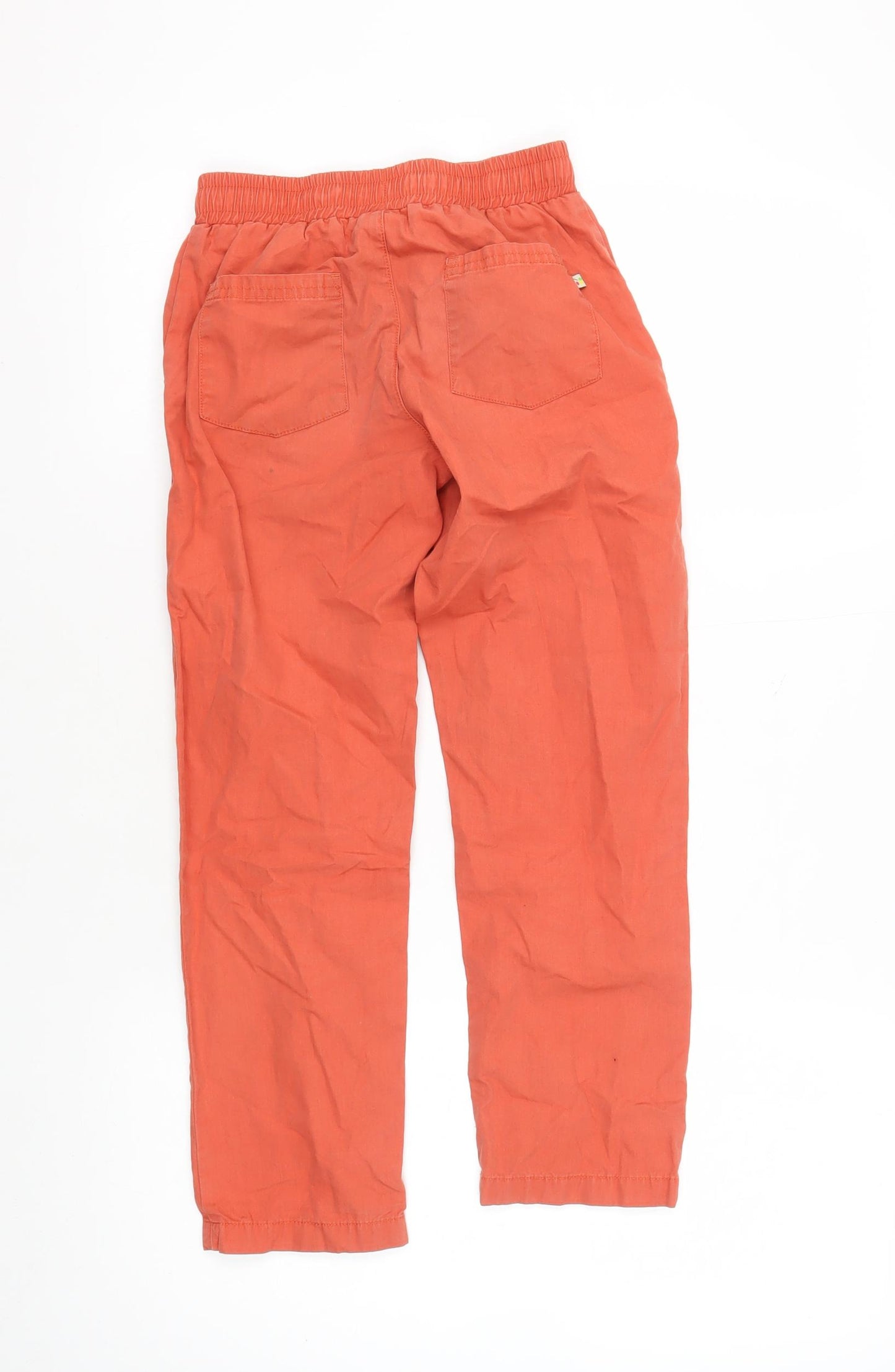 Frugi Boys Orange Elastic Waist Trousers 7 Years