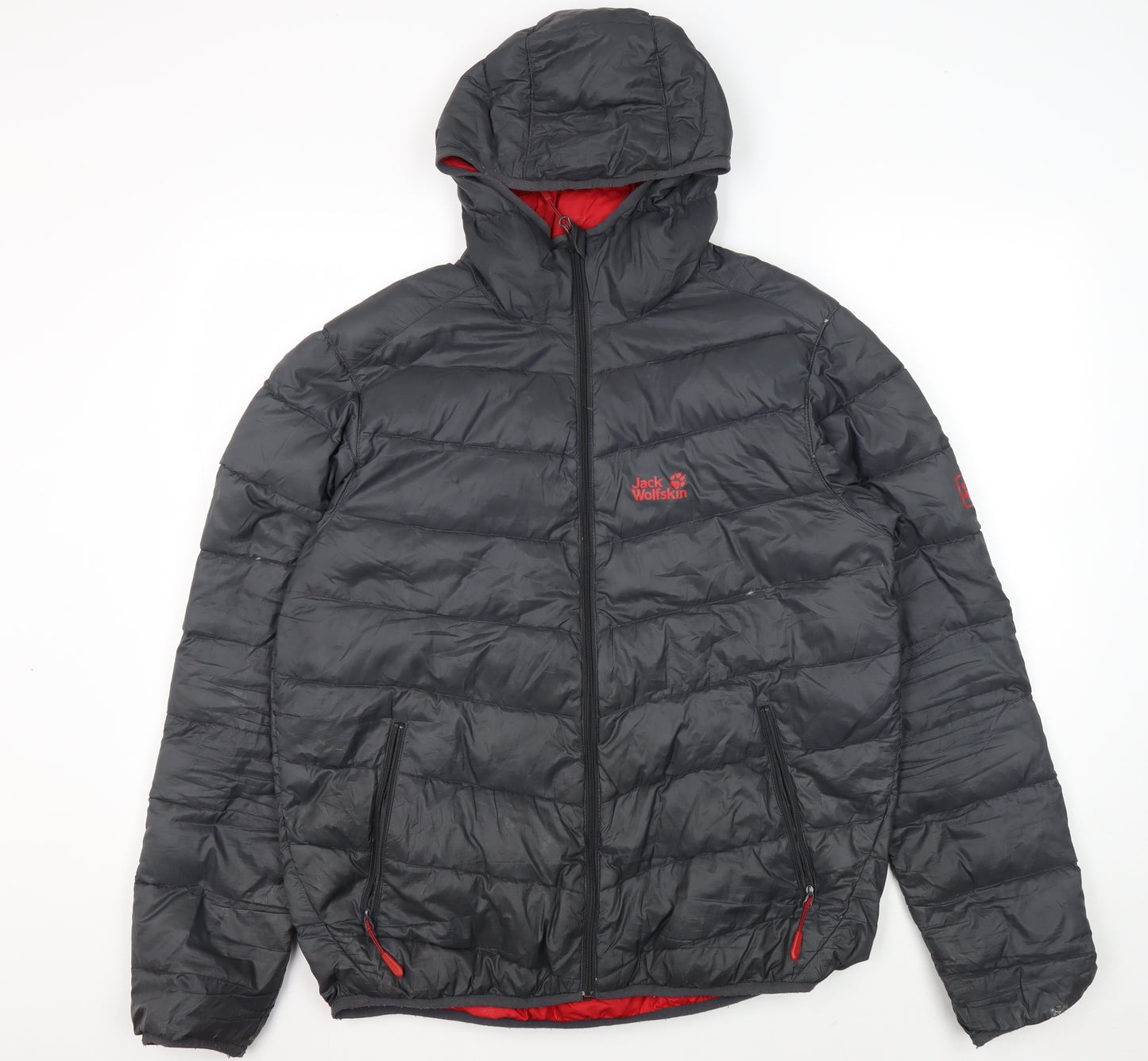 Jack Wolfskin Men's Grey Puffer Jacket Size L