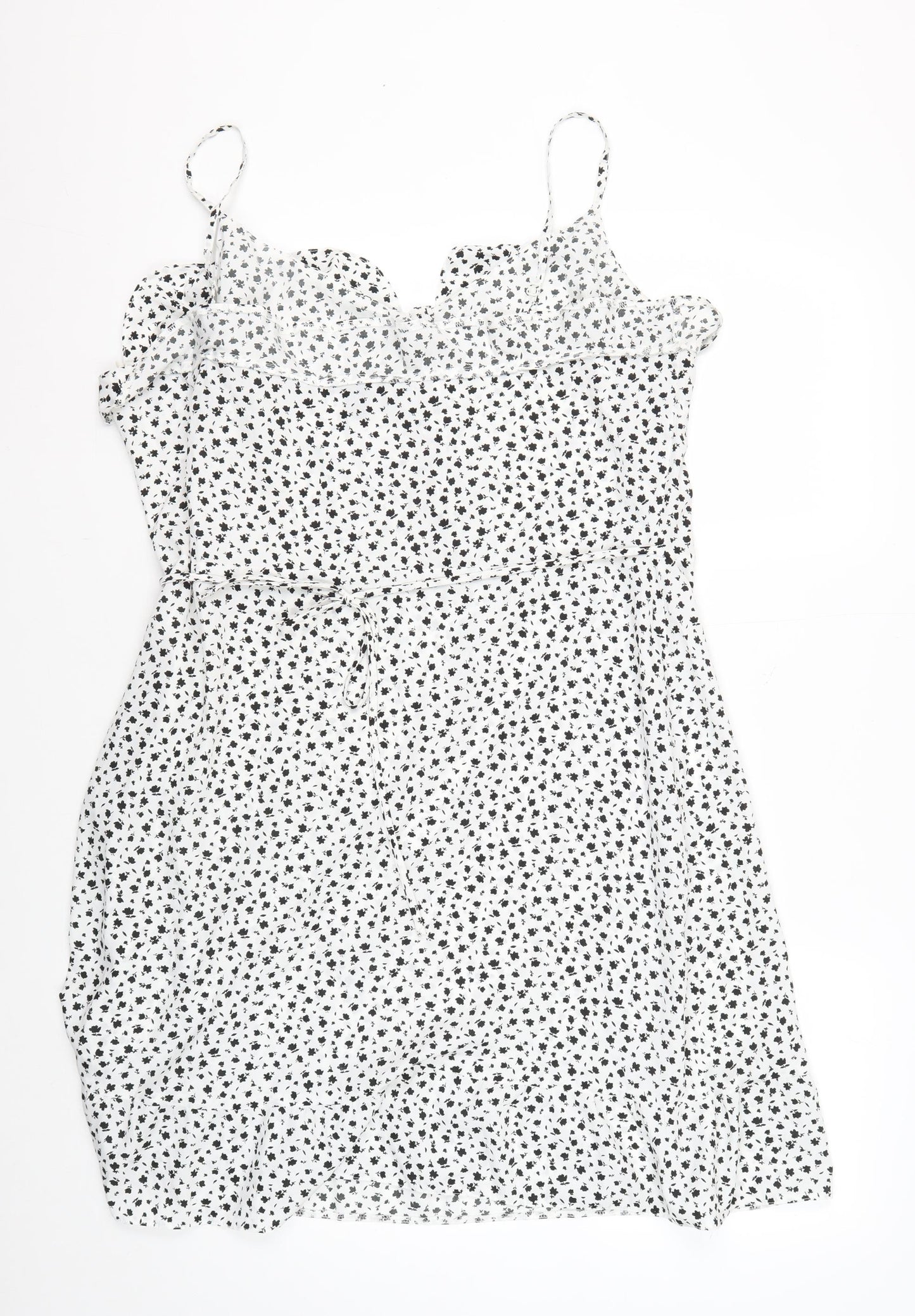 New Look Women's White Floral Slip Dress Size 18