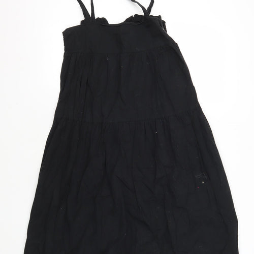 ASOS Black Cotton Dress Women Size 10