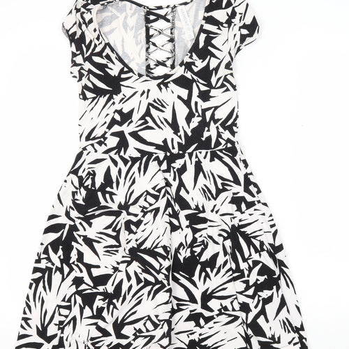 Aeropostale Women's Black Geometric Dress M