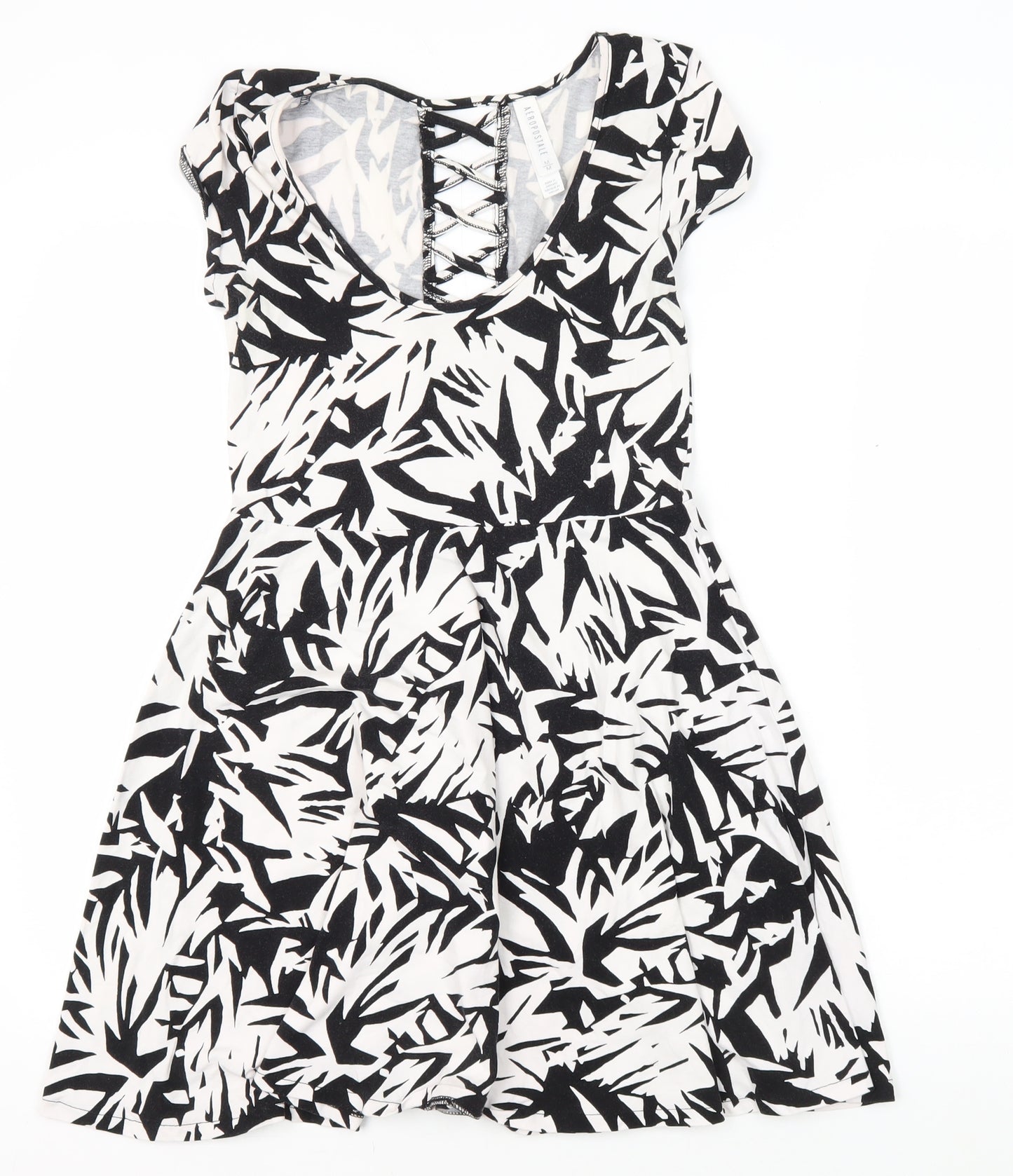 Aeropostale Women's Black Geometric Dress M