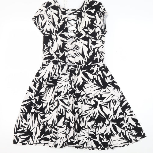 Aeropostale Women's Black Geometric Dress M