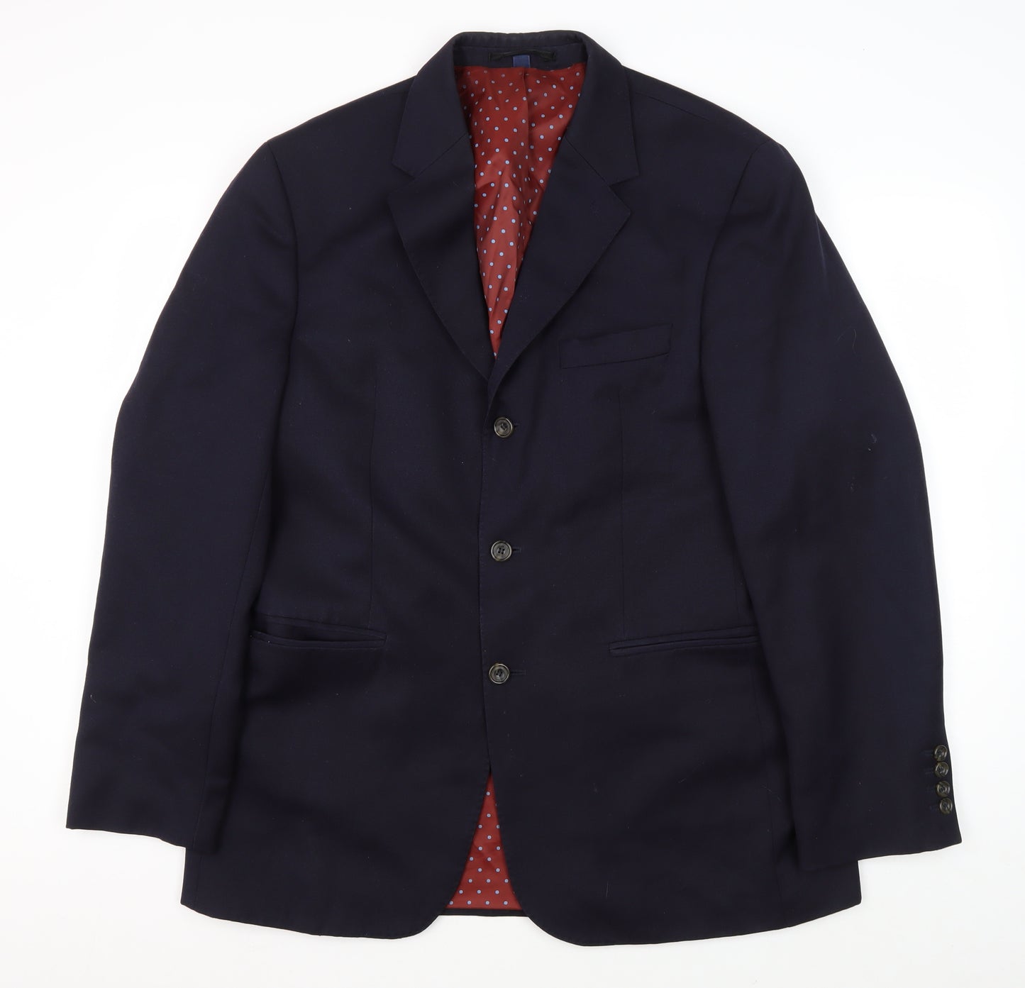 Boden Men's Blue Long Blazer 40L Jacket Formal
