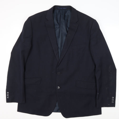 Scott & Taylor Men's Blue Blazer, Size 46, Regular Fit