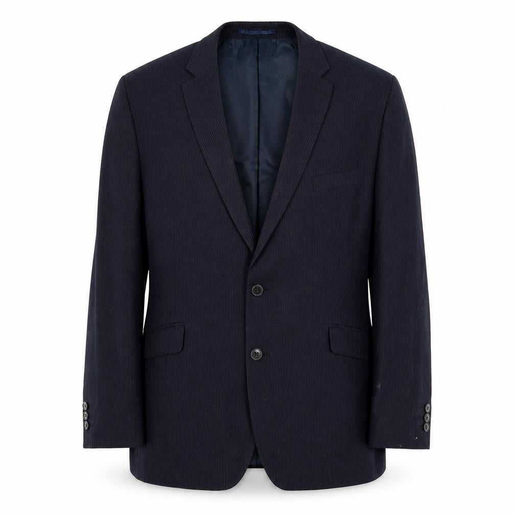 Front view of Scott & Taylor Men's Blue Blazer, size 46, Regular Fit