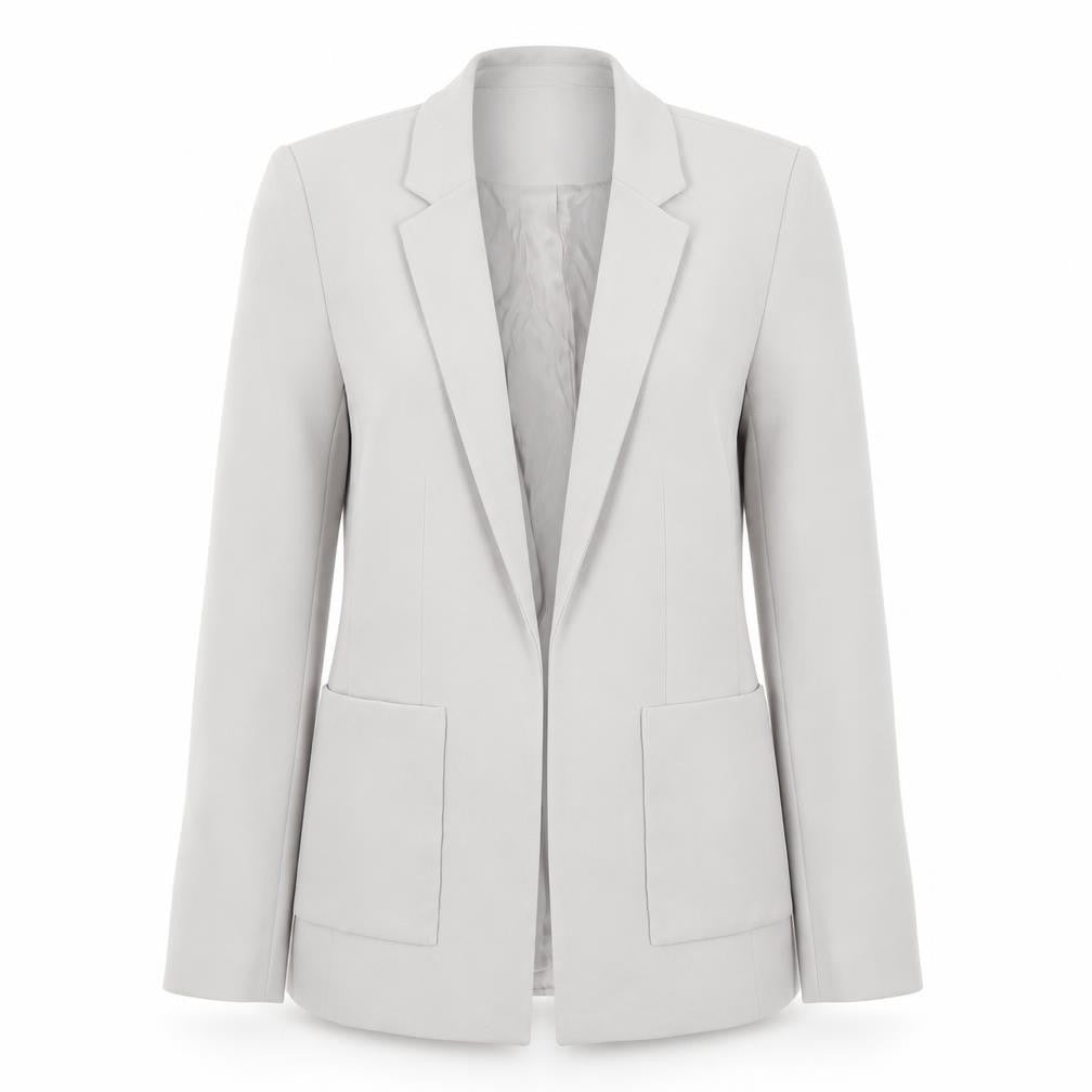 Front view of Next Women's Grey Blazer Suit Regular Fit, size 8