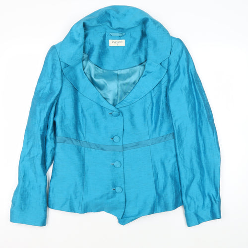 Kaliko Women's Blue Blazer, Size 14, Long Sleeve