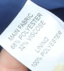 ONESIX5IVE Men's Blue Slim Fit Waistcoat Size 40R