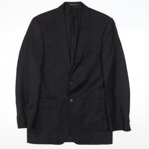 Marco Antonio Men's Black Wool Blazer Size 44
