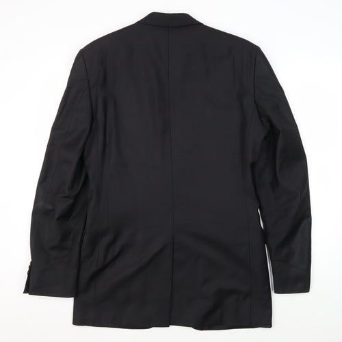 Marco Antonio Men's Black Wool Blazer Size 44