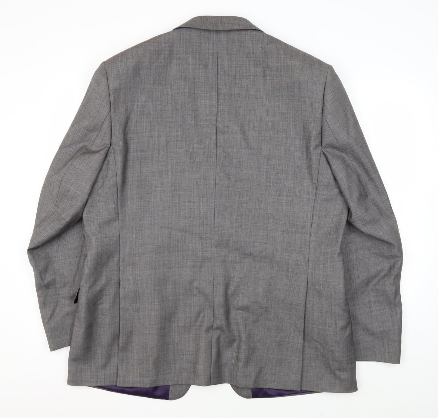 Paul Costelloe Men's Grey 46R Wool Blazer, Regular Fit