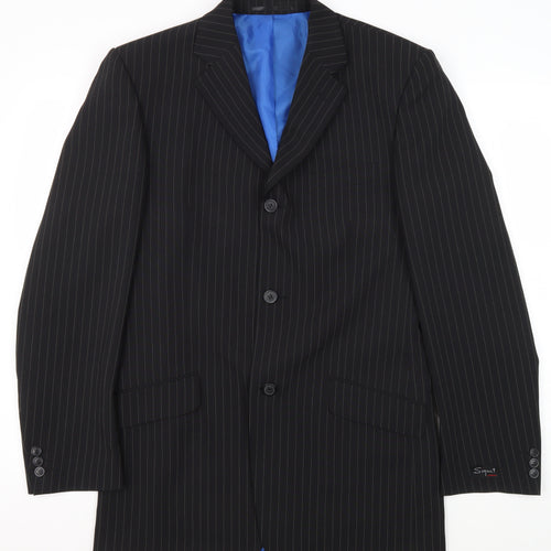 Signet London Men's Blue Striped Blazer Jacket 36 Long