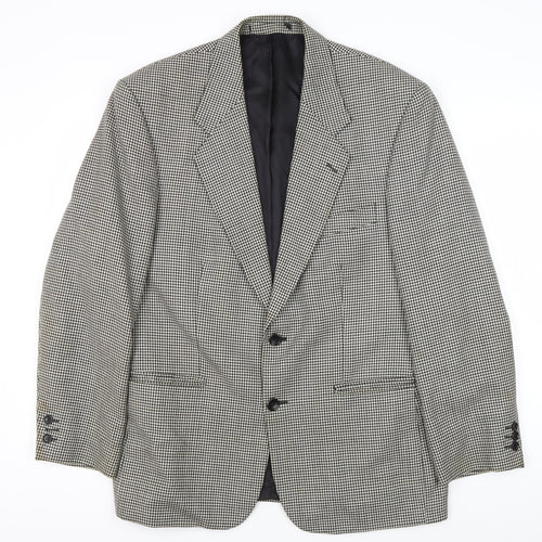 Burton Menswear Grey Check Blazer 40 Short