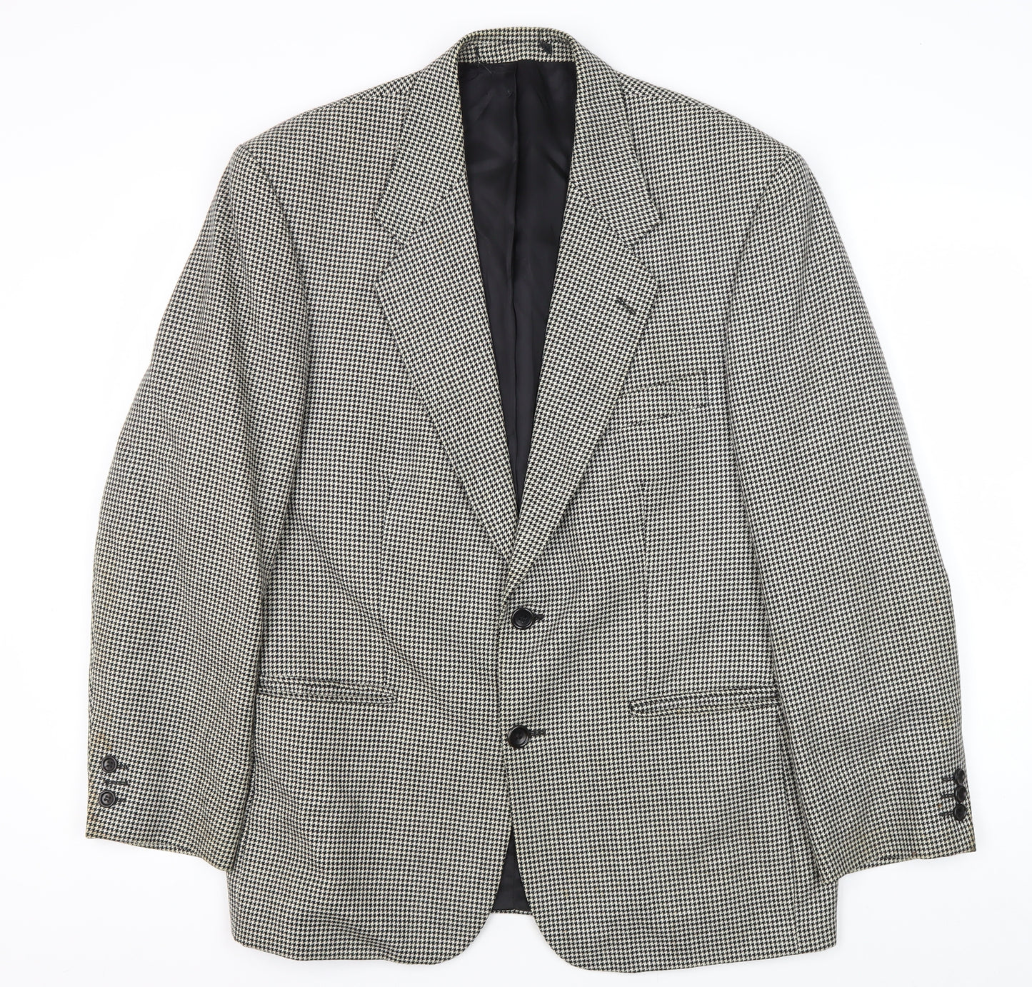 Burton Menswear Grey Check Blazer 40 Short