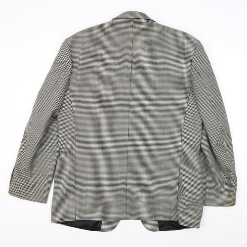 Burton Menswear Grey Check Blazer 40 Short