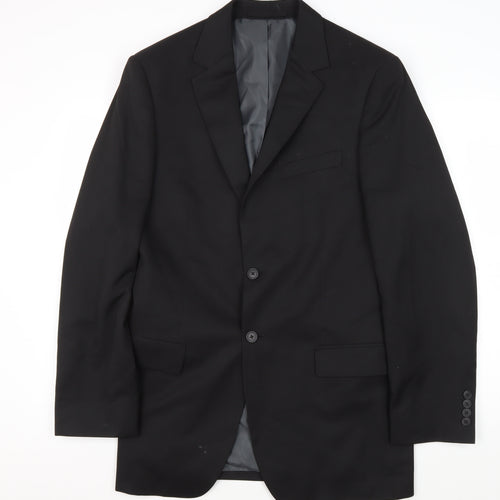 Marks and Spencer Men's Black Suit Jacket 40 Long Formal