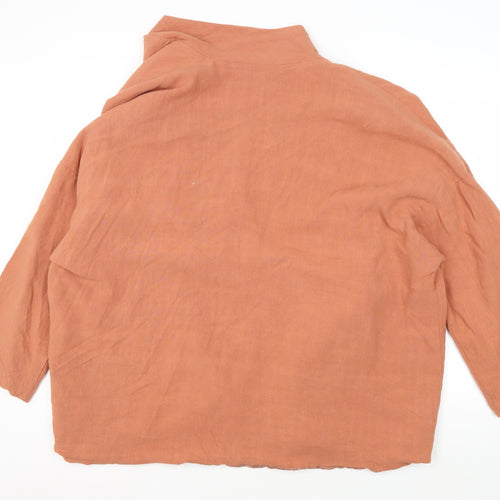 PrettyLittleThing Women's Orange Blazer Size 10