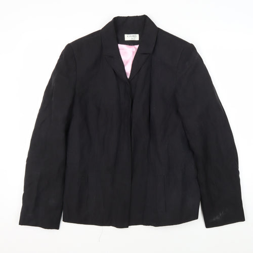 Kaliko Women's Black Silk Linen Blazer Size 12